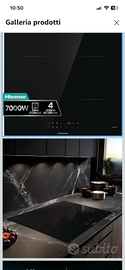 Piano cottura a induzione Hisense 4 zone - 7000w