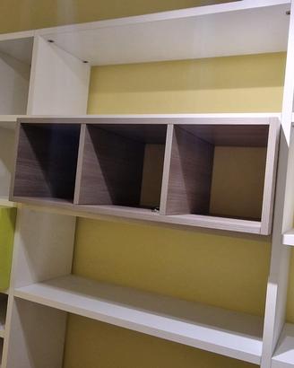 Scrivania con libreria