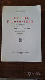Paolo Lamanna Letture filosofoche libro 1976