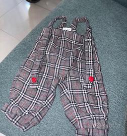 Pantalone/salopette neonato con bretelle