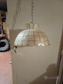 lampadario in madreperla