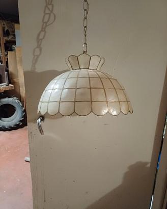 lampadario in madreperla