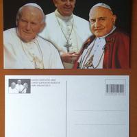 224 - CARTOLINA PAPI RONCALLI WOJTYLA BERGOGLIO