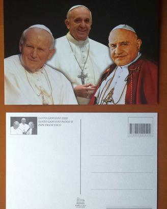 224 - CARTOLINA PAPI RONCALLI WOJTYLA BERGOGLIO