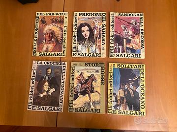 6 volumi  Fabbri Editore anno 1968 Emilio Salgari