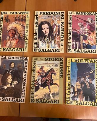 6 volumi  Fabbri Editore anno 1968 Emilio Salgari
