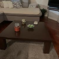 Tavolino salotto marrone in legno