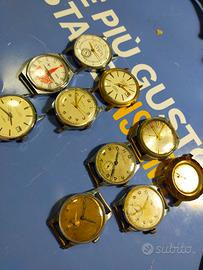 lotto 10 orologi russi  vintage 