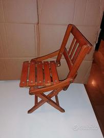 Sedia Reguitti in Legno Vintage