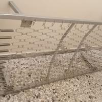 RETE METALLICA SINGOLA 190x80+MATERASSO VERA LANA