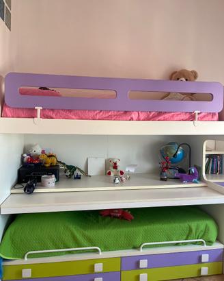Cameretta con letto a castello