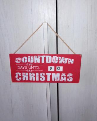 Targa perconto alla rovescia per Natale