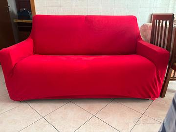 Divano letto rosso