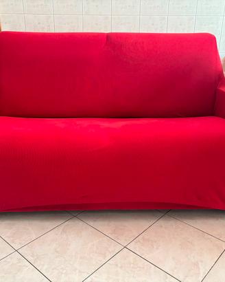 Divano letto rosso