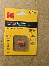 KODAK - 1 MicroSd Veloce da 64Gb - Nuova