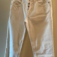 Pantalone donna Jeans RJ Bianco elasticizzato XS