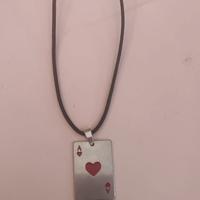 collana asso di cuori 