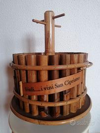 Mini botte legno porta 6 bottiglie