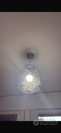 Lampadario di vetro guerra 2 pezzi