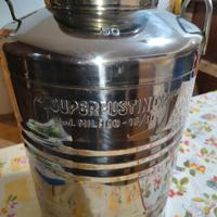 Fusto per olio in acciaio 50 Lt con rubinetto