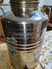 Fusto per olio in acciaio 50 Lt con rubinetto