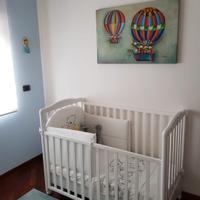 Culla in legno bianco completa  