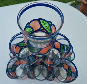 Bicchieri pubblicitari San Pellegrino anni 70