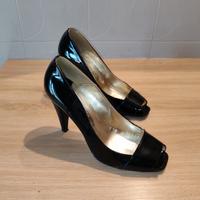 Scarpe con tacco décolleté in vera pelle