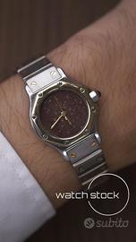 CARTIER SANTOS OCTAGON REF. 0907 BURGUNDY DIAL