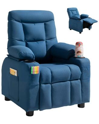 Poltrona Reclinabile per Bambini Traspirante Blu