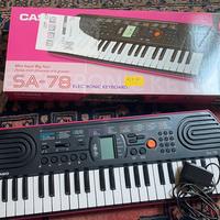 Pianola casio SA-78 con borsa e alimentatore