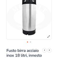 Fusti Acciao Per Alimenti 18 litri attacco Jolly