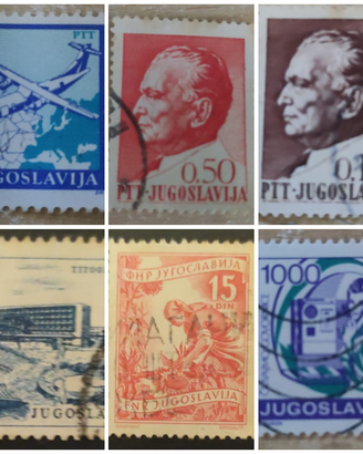 Lotto 6 Francobolli Storici Ex Jugoslavia