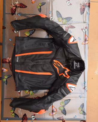 giacca moto 50 alpinestars in pelle tech Air 