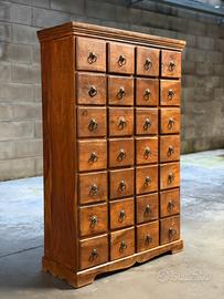 Mobile antico cassettiera in legno massello