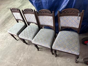 set di 4 sedie francesi