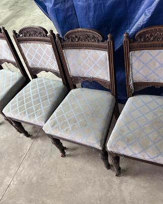 set di 4 sedie francesi