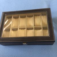 Scatola portaorologi 12 scomparti