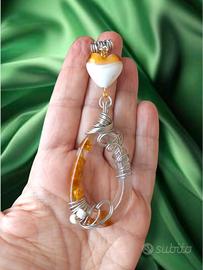 Ciondolo con Mimosa + Catenina (Made in Italy)