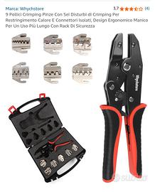 Pinze Crimping Whychstore 9 Pollici + 6 Matrici