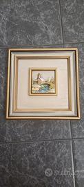 Quadro linea argento fatto a mano