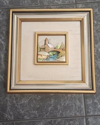 Quadro linea argento fatto a mano