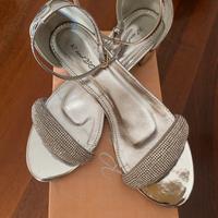 Sandali argento 39