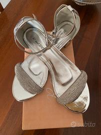 Sandali argento 39
