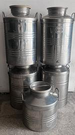 5 Fusti in acciaio inox