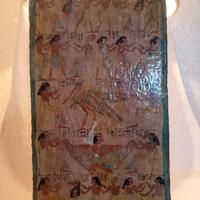 Antica Stela Egiziana manifesto Funerario XIX sec