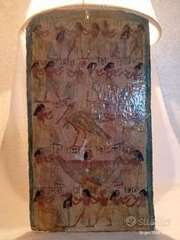 Antica Stela Egiziana manifesto Funerario XIX sec