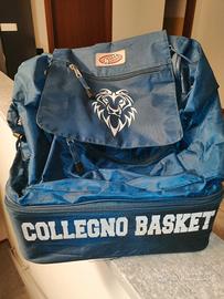 Zainetto sportivo blu basket per bambini o ragazzi