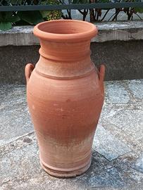 2 ANFORE DA GIARDINO IN TERRACOTTA ALTE CM.60