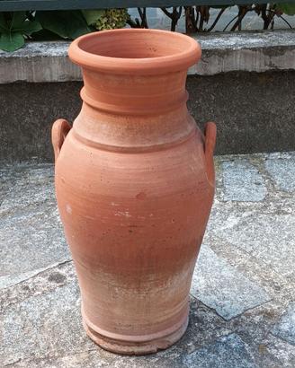 2 ANFORE DA GIARDINO IN TERRACOTTA ALTE CM.60